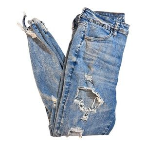 American Eagle Super Hi-Rose Jeggings